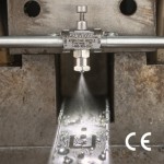 External Mix Narrow Angle Flat Fan Atomizing Nozzle